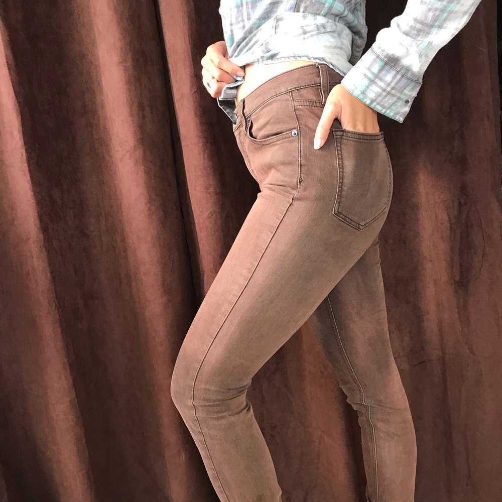 Free people high wasted jeans.